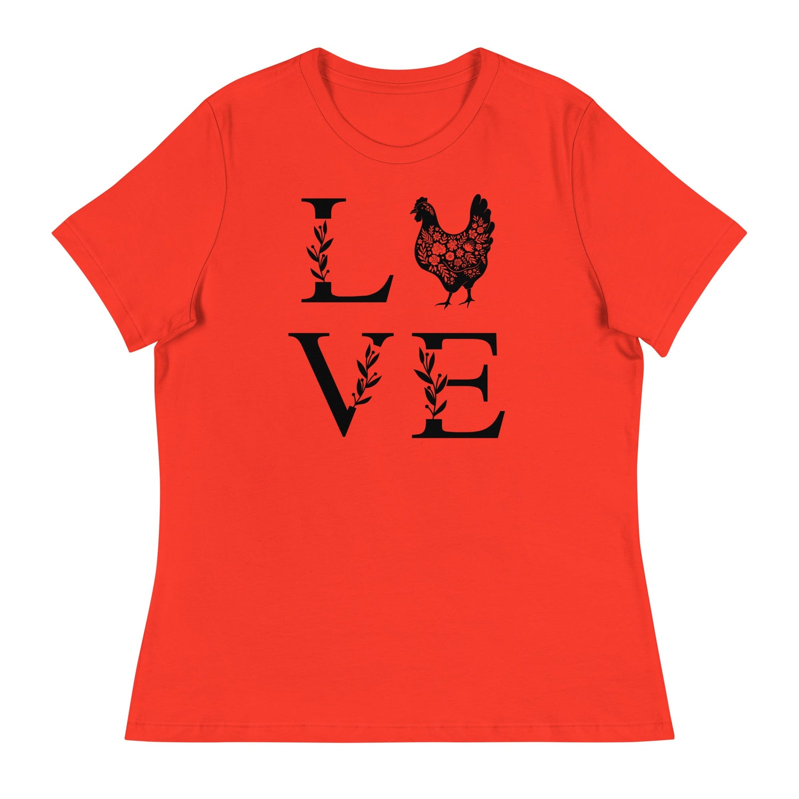 Chicken Love Women's Relaxed T-Shirt - Cluck It All Farms