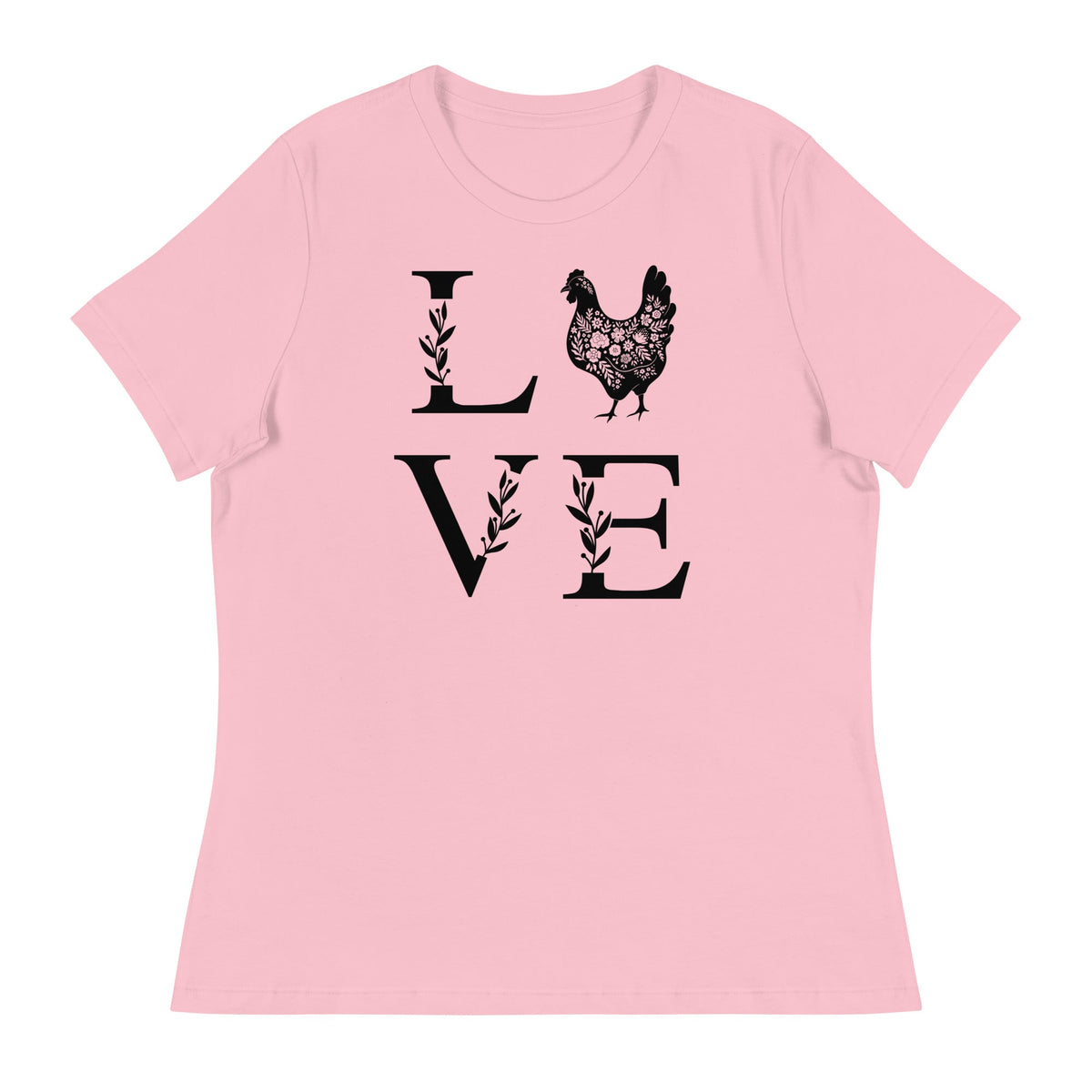 Chicken Love Women&#39;s Relaxed T-Shirt - Cluck It All Farms