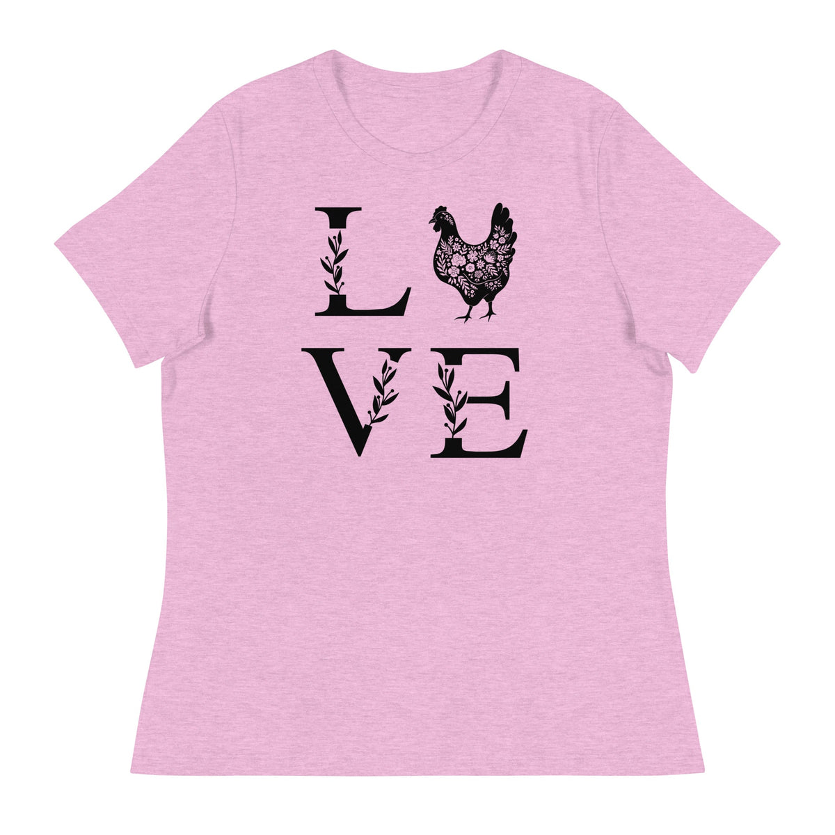Chicken Love Women&#39;s Relaxed T-Shirt - Cluck It All Farms