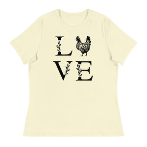 Chicken Love Women's Relaxed T-Shirt - Cluck It All Farms