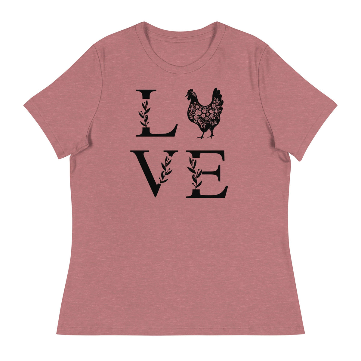 Chicken Love Women&#39;s Relaxed T-Shirt - Cluck It All Farms
