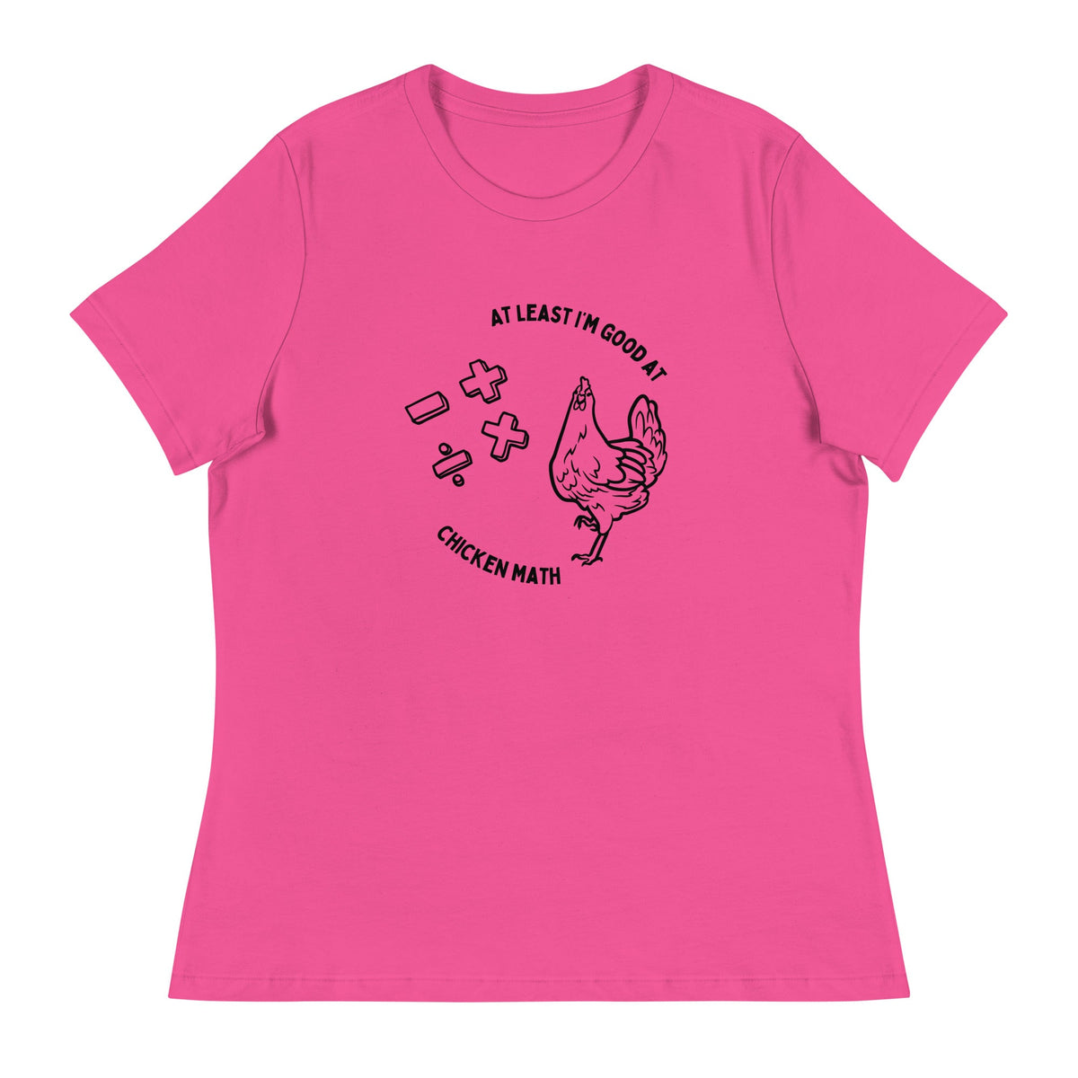 Chicken Math Women&#39;s Relaxed T-Shirt - Cluck It All Farms