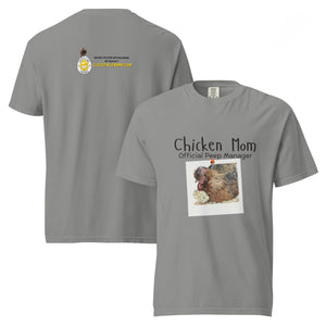 Chicken Mom — Official Peep Manager Tee (Shetland Hen & Chick) - Cluck It All Farms