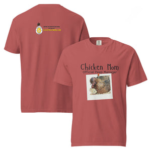 Chicken Mom — Official Peep Manager Tee (Shetland Hen & Chick) - Cluck It All Farms