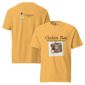 Chicken Mom — Official Peep Manager Tee (Shetland Hen & Chick) - Cluck It All Farms