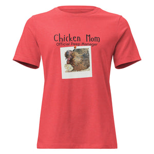 Chicken Mom — Official Peep Manager Women’s Relaxed T-Shirt - Cluck It All Farms