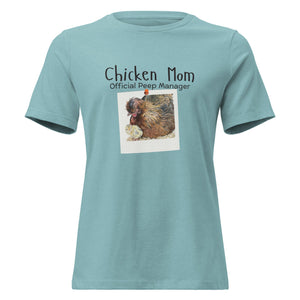 Chicken Mom — Official Peep Manager Women’s Relaxed T-Shirt - Cluck It All Farms
