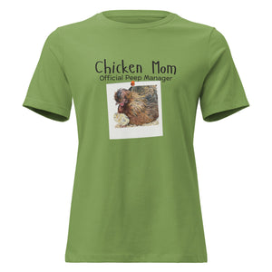 Chicken Mom — Official Peep Manager Women’s Relaxed T-Shirt - Cluck It All Farms