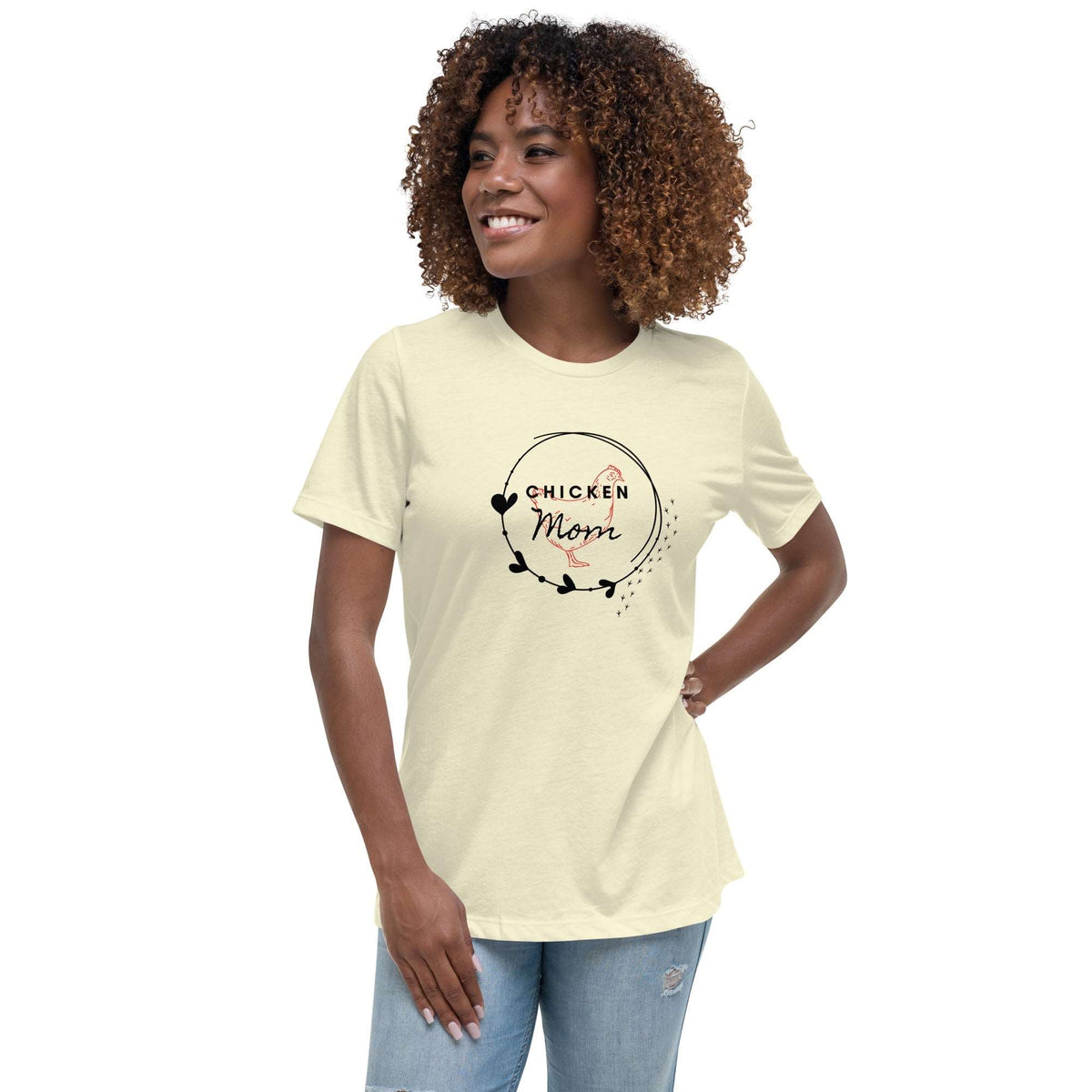Chicken Mom Women&#39;s Relaxed T-Shirt - Cluck It All Farms