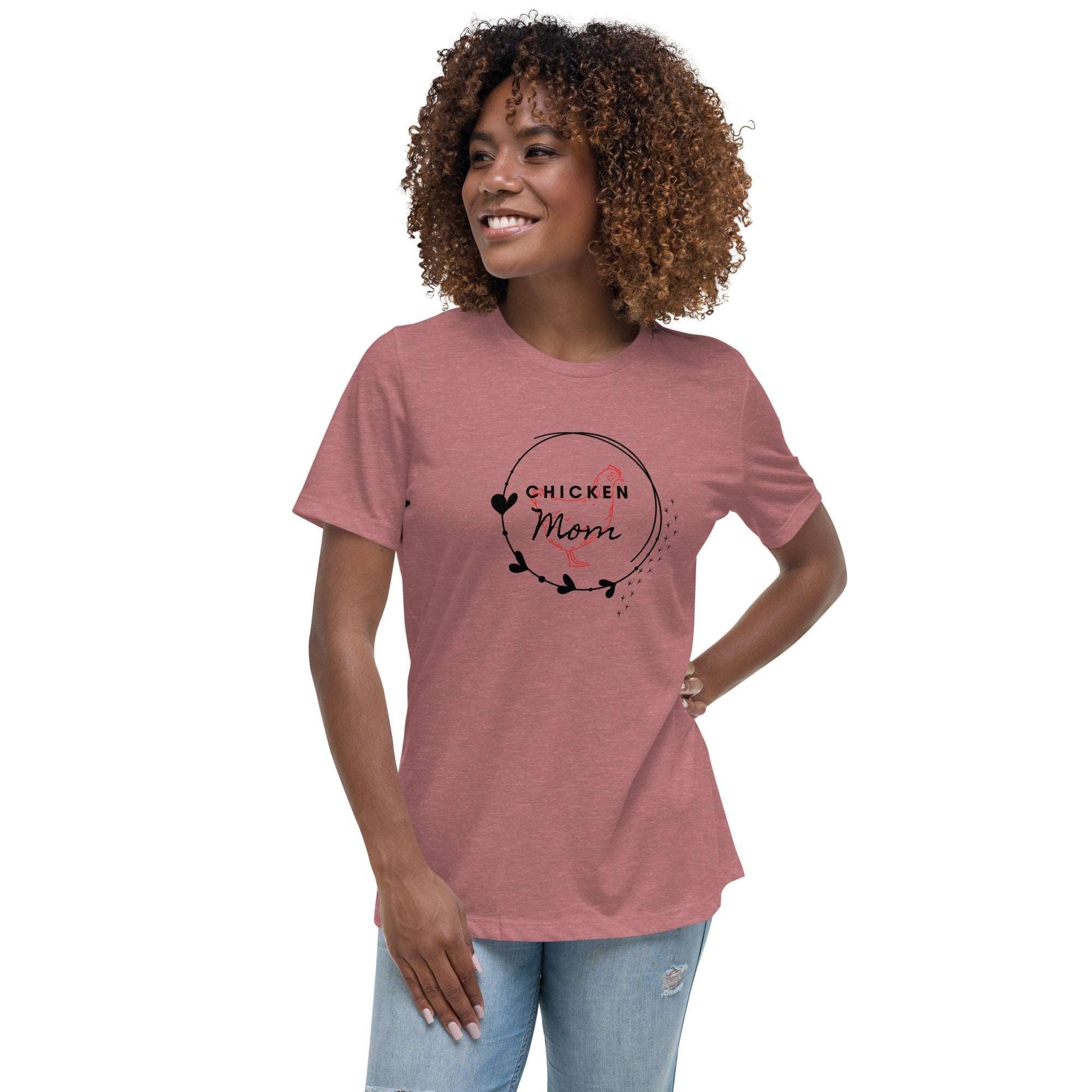 Chicken Mom Women's Relaxed T-Shirt - Cluck It All Farms