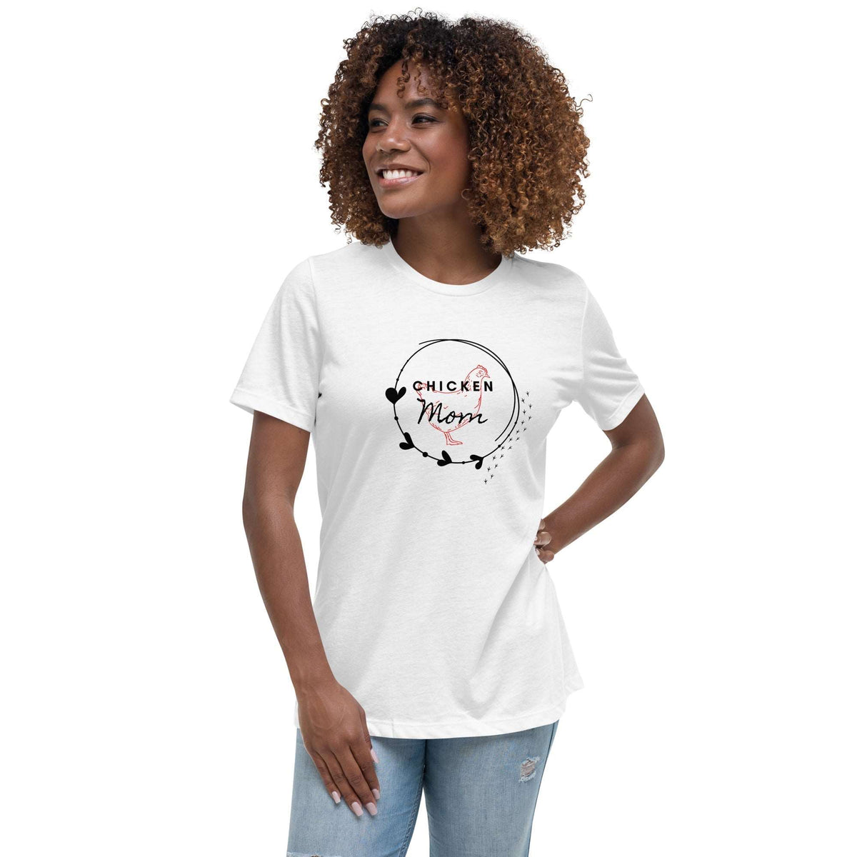 Chicken Mom Women&#39;s Relaxed T-Shirt - Cluck It All Farms