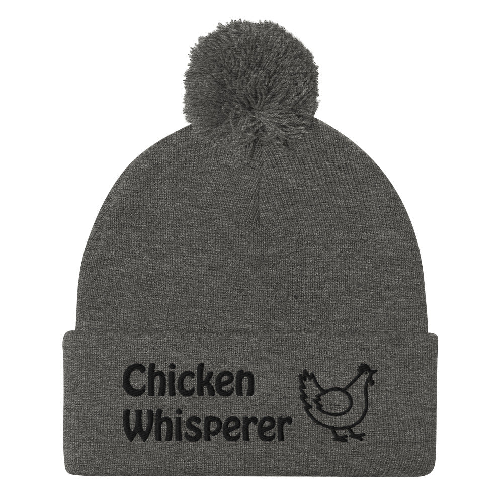 Chicken Whisperer Pom - Pom Beanie - Cluck It All Farms