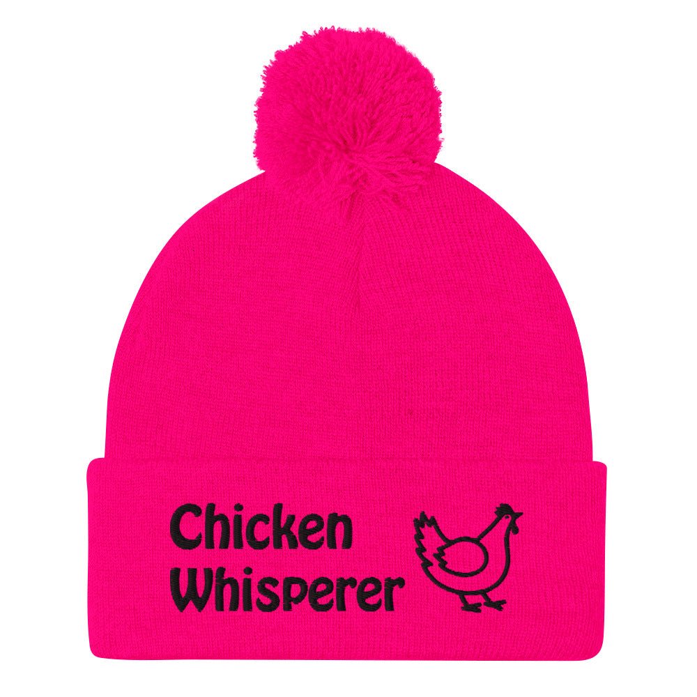 Chicken Whisperer Pom - Pom Beanie - Cluck It All Farms