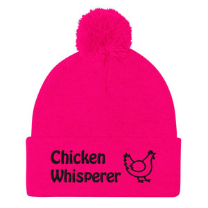 Chicken Whisperer Pom - Pom Beanie - Cluck It All Farms