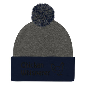 Chicken Whisperer Pom - Pom Beanie - Cluck It All Farms