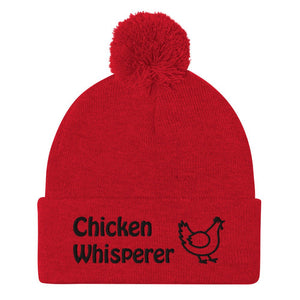 Chicken Whisperer Pom - Pom Beanie - Cluck It All Farms
