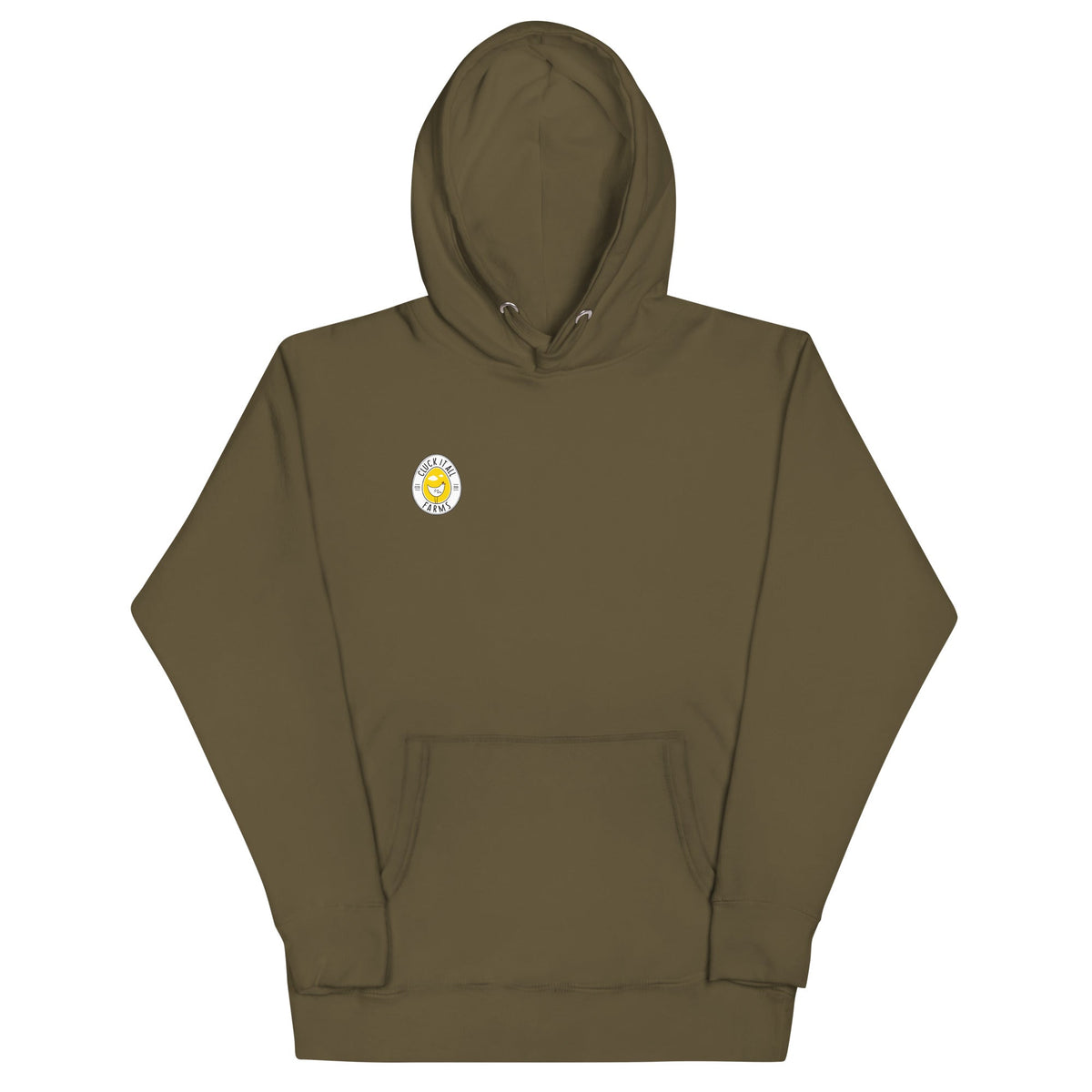 Chicken Winter Sleigh BACK PRINT Unisex Hoodie - Cluck It All Farms