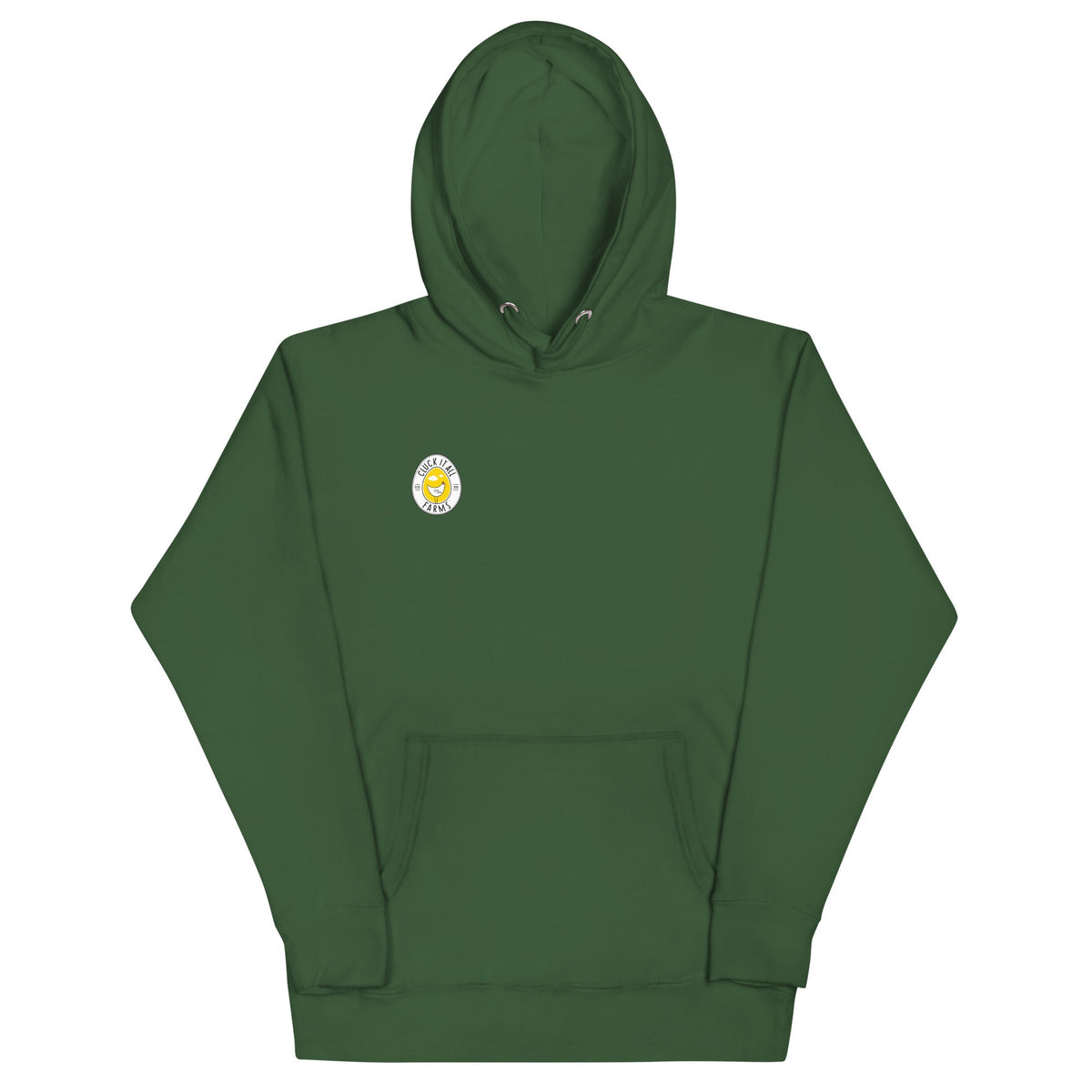 Chicken Winter Sleigh BACK PRINT Unisex Hoodie - Cluck It All Farms