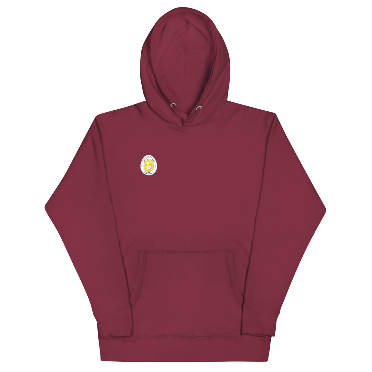 Chicken Winter Sleigh BACK PRINT Unisex Hoodie - Cluck It All Farms