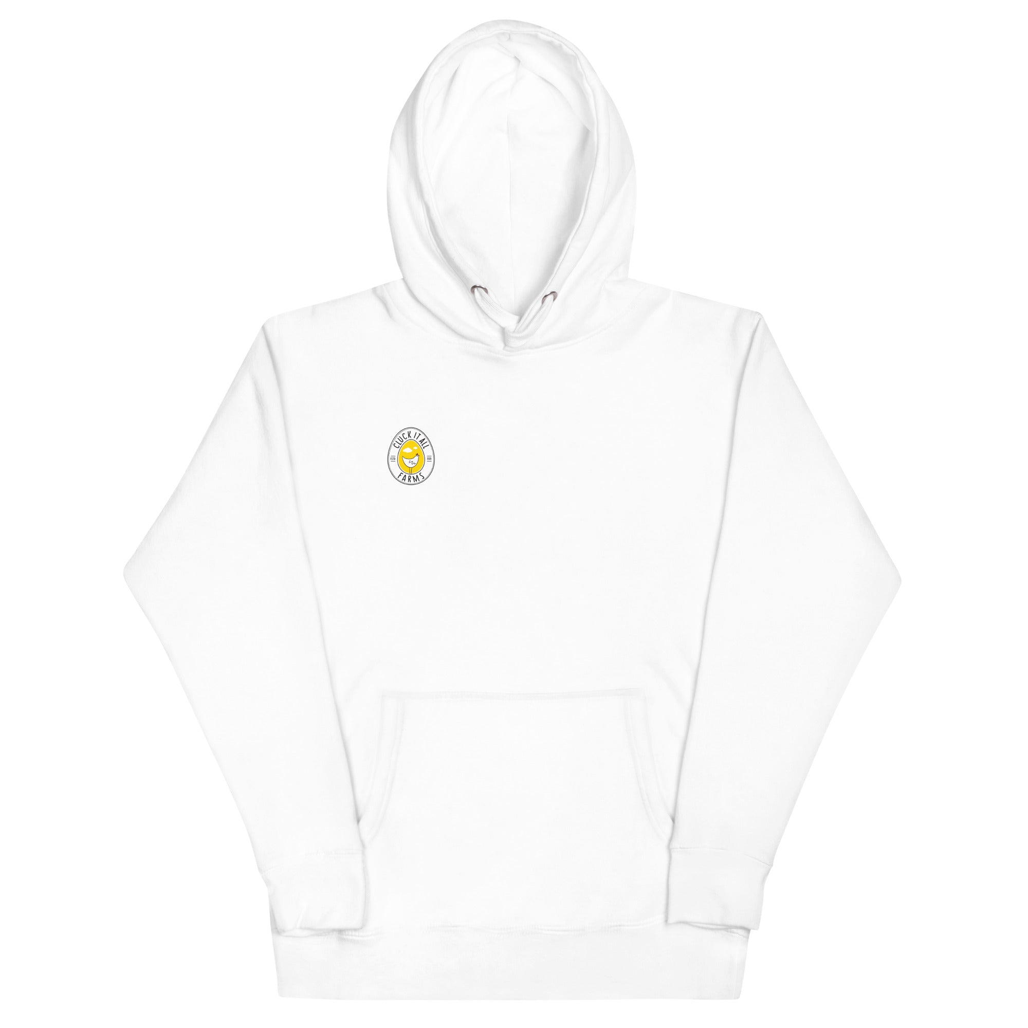 Chicken Winter Sleigh BACK PRINT Unisex Hoodie - Cluck It All Farms