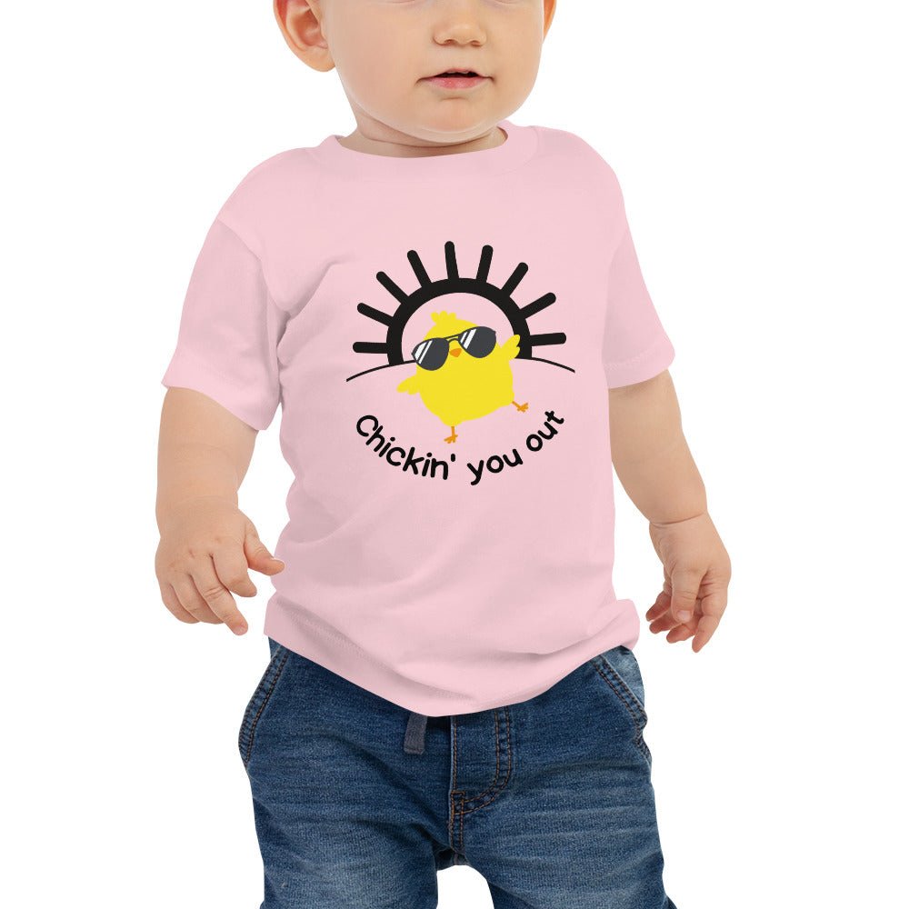 Chicken You Out Baby Jersey Short Sleeve Tee - Cluck It All Farms