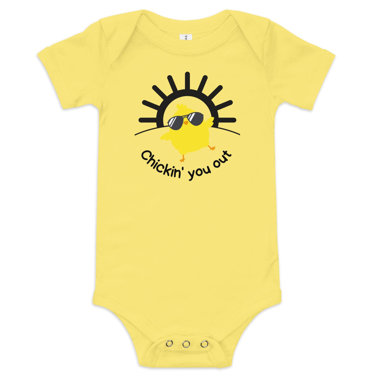Chicken You Out Baby Short Sleeve Onesie - Cluck It All Farms