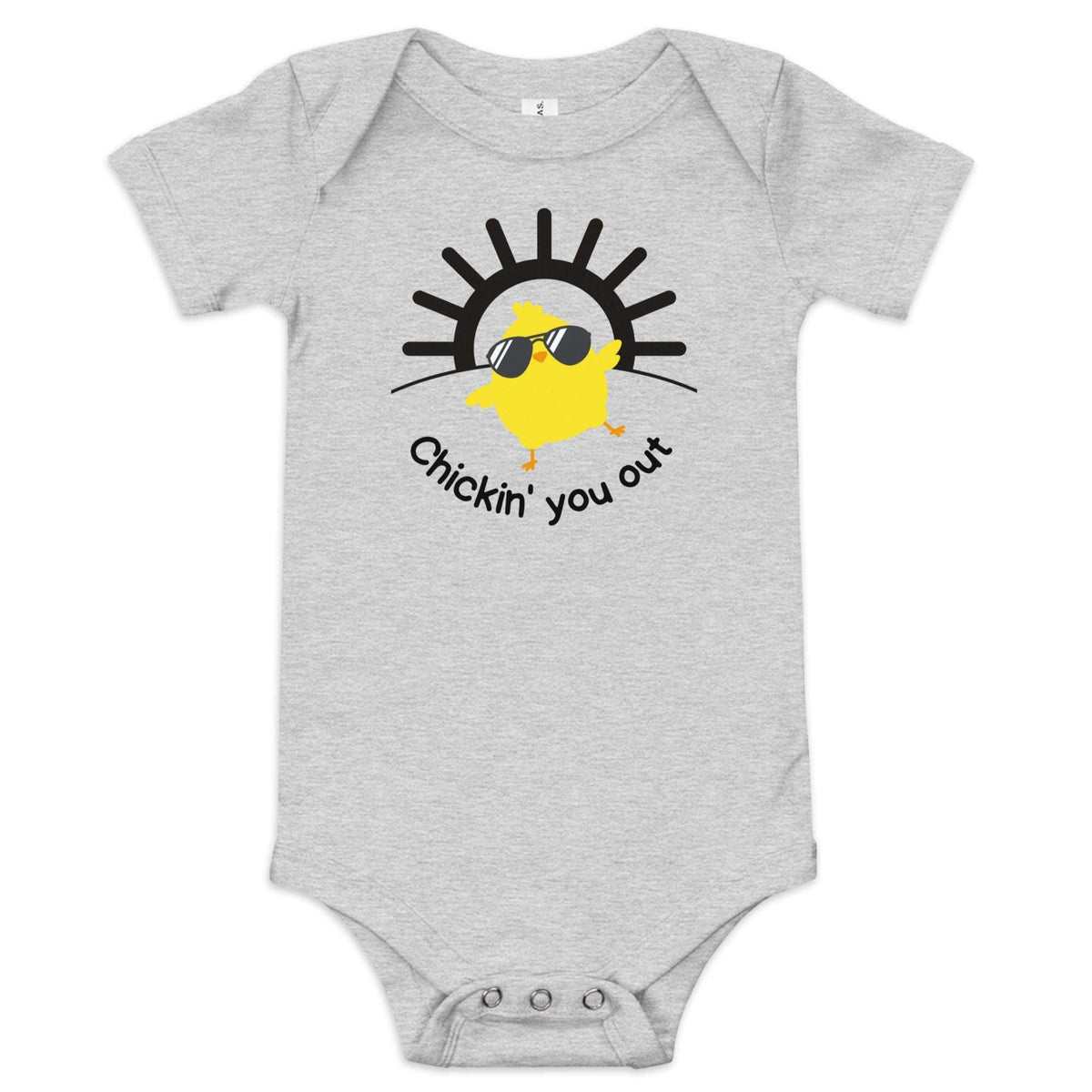 Chicken You Out Baby Short Sleeve Onesie - Cluck It All Farms