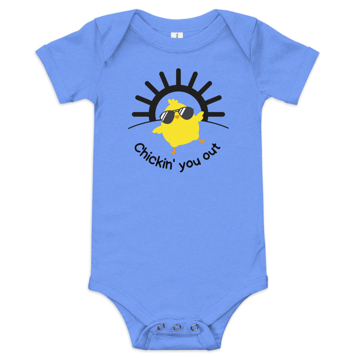 Chicken You Out Baby Short Sleeve Onesie - Cluck It All Farms