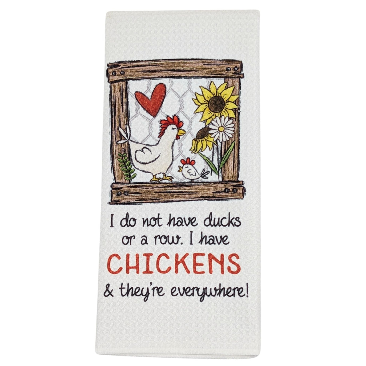 Chickens Everywhere Kitchen Towel - Cluck It All Farms