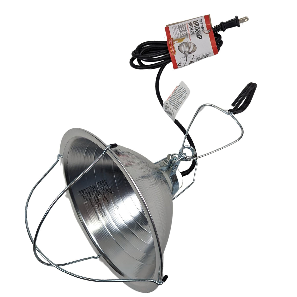 Clamp On Brooder Reflector Heat Lamp - Cluck It All Farms