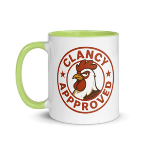 Clancy Approved Colored Mug - Cluck It All Farms