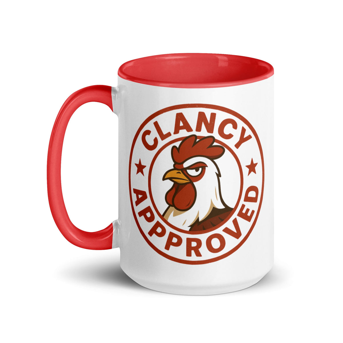 Clancy Approved Colored Mug - Cluck It All Farms