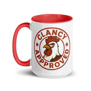 Clancy Approved Colored Mug - Cluck It All Farms