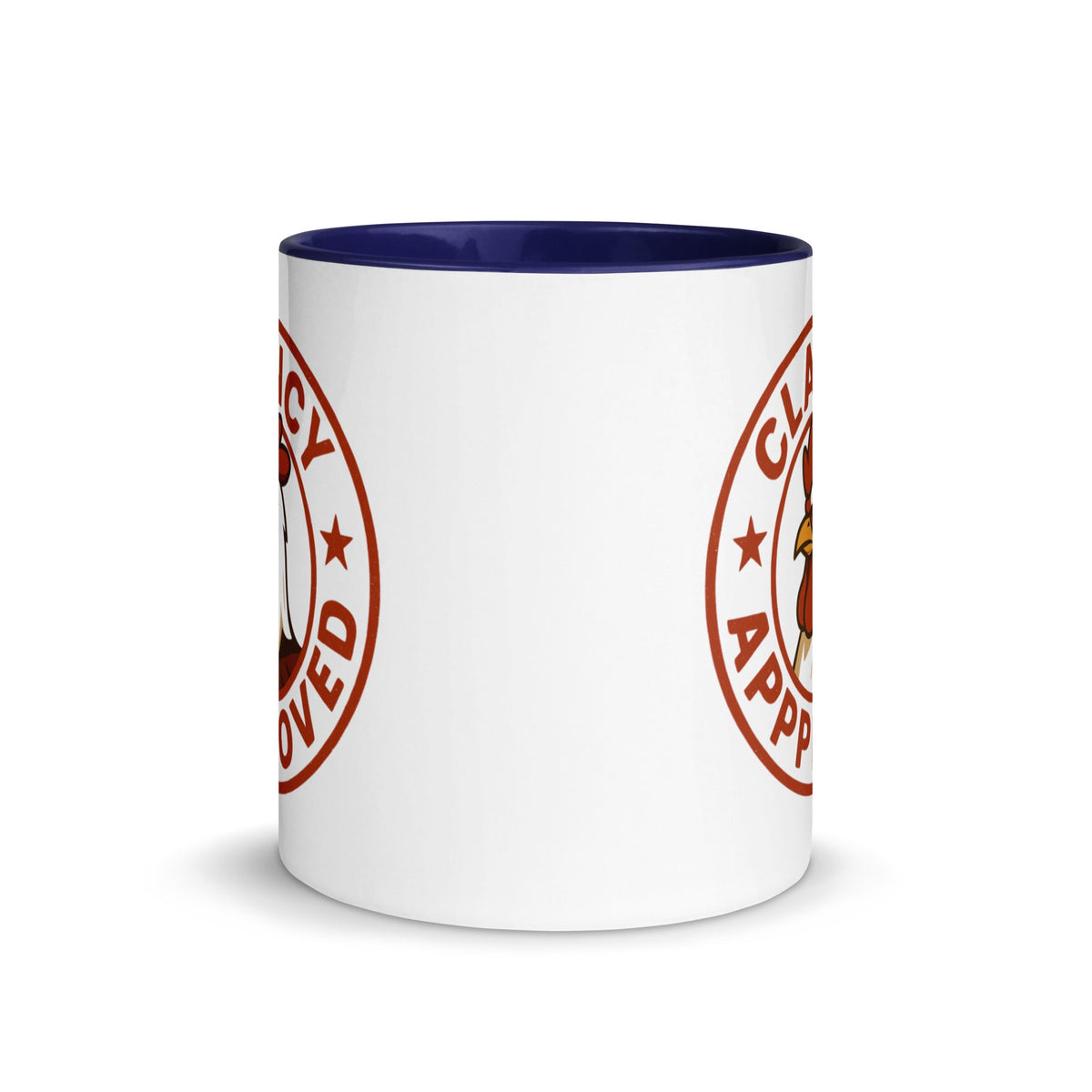 Clancy Approved Colored Mug - Cluck It All Farms