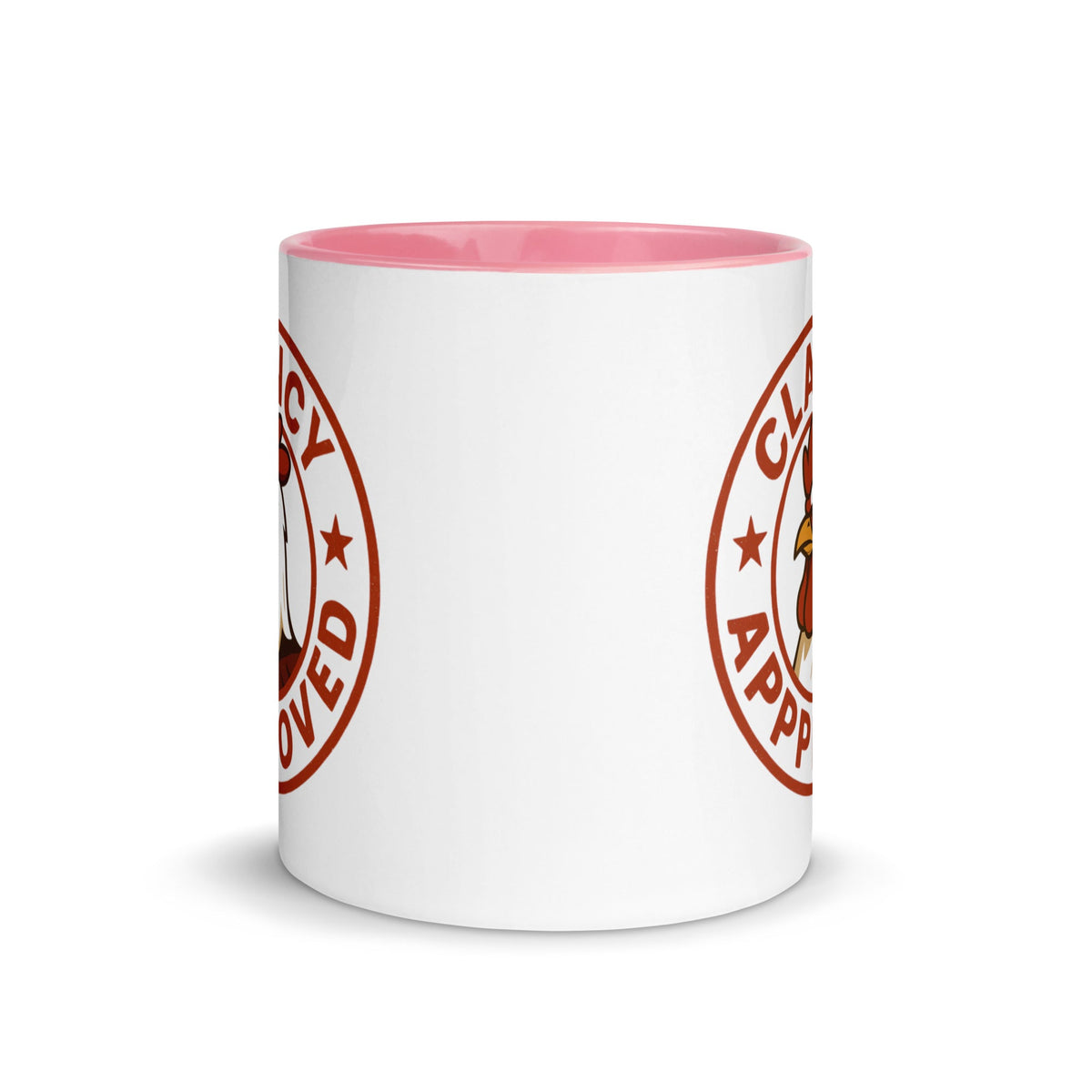 Clancy Approved Colored Mug - Cluck It All Farms
