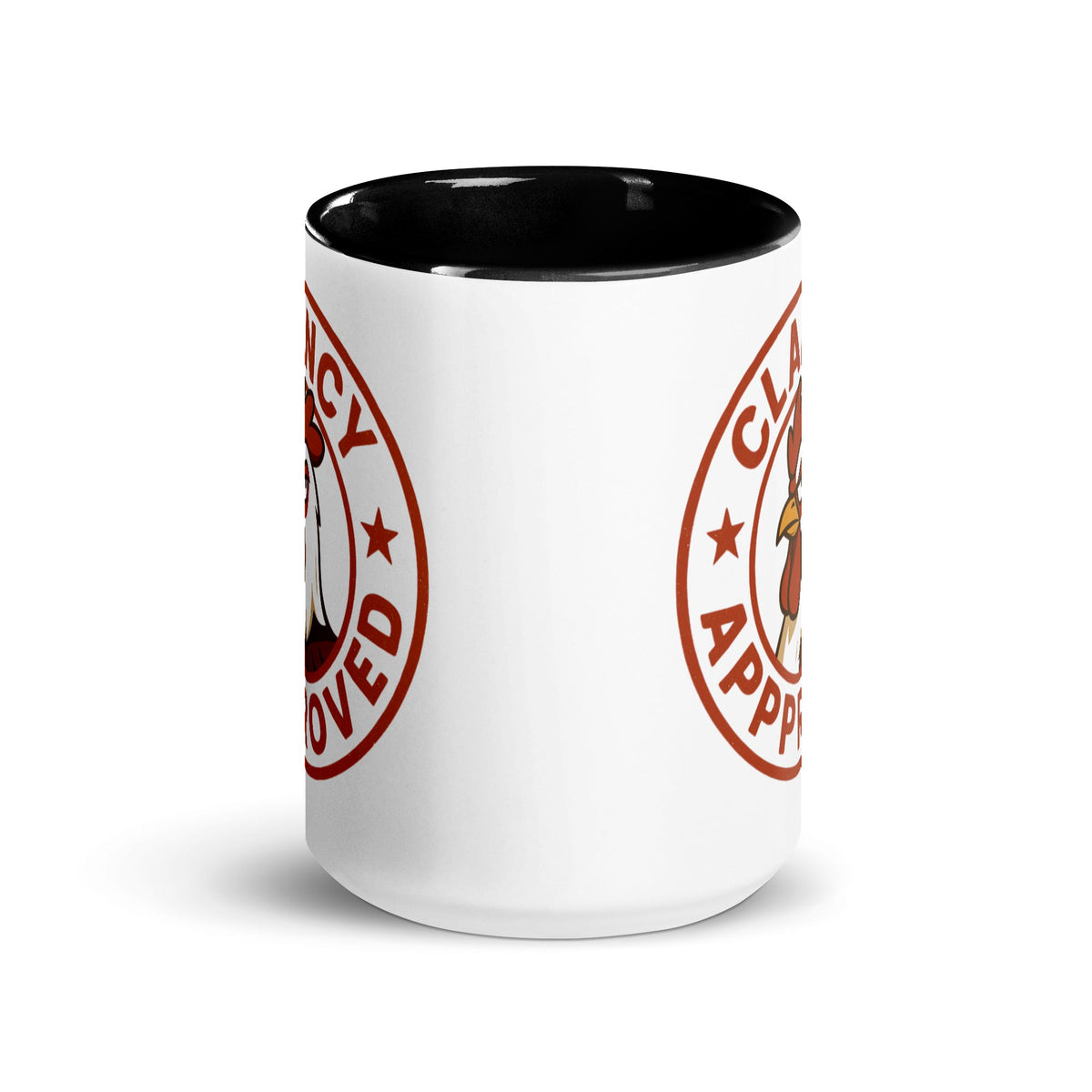 Clancy Approved Colored Mug - Cluck It All Farms