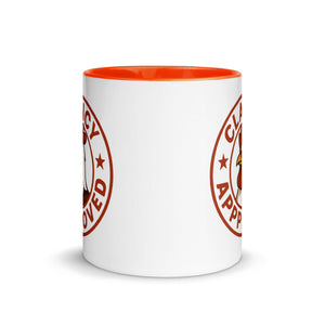 Clancy Approved Colored Mug - Cluck It All Farms