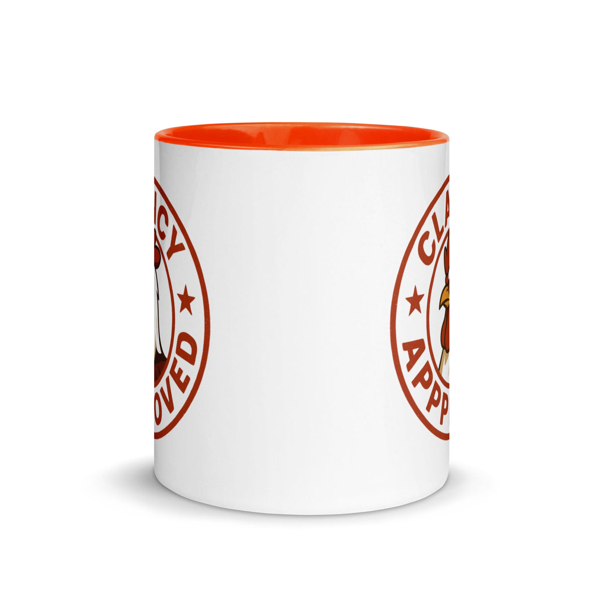 Clancy Approved Colored Mug - Cluck It All Farms
