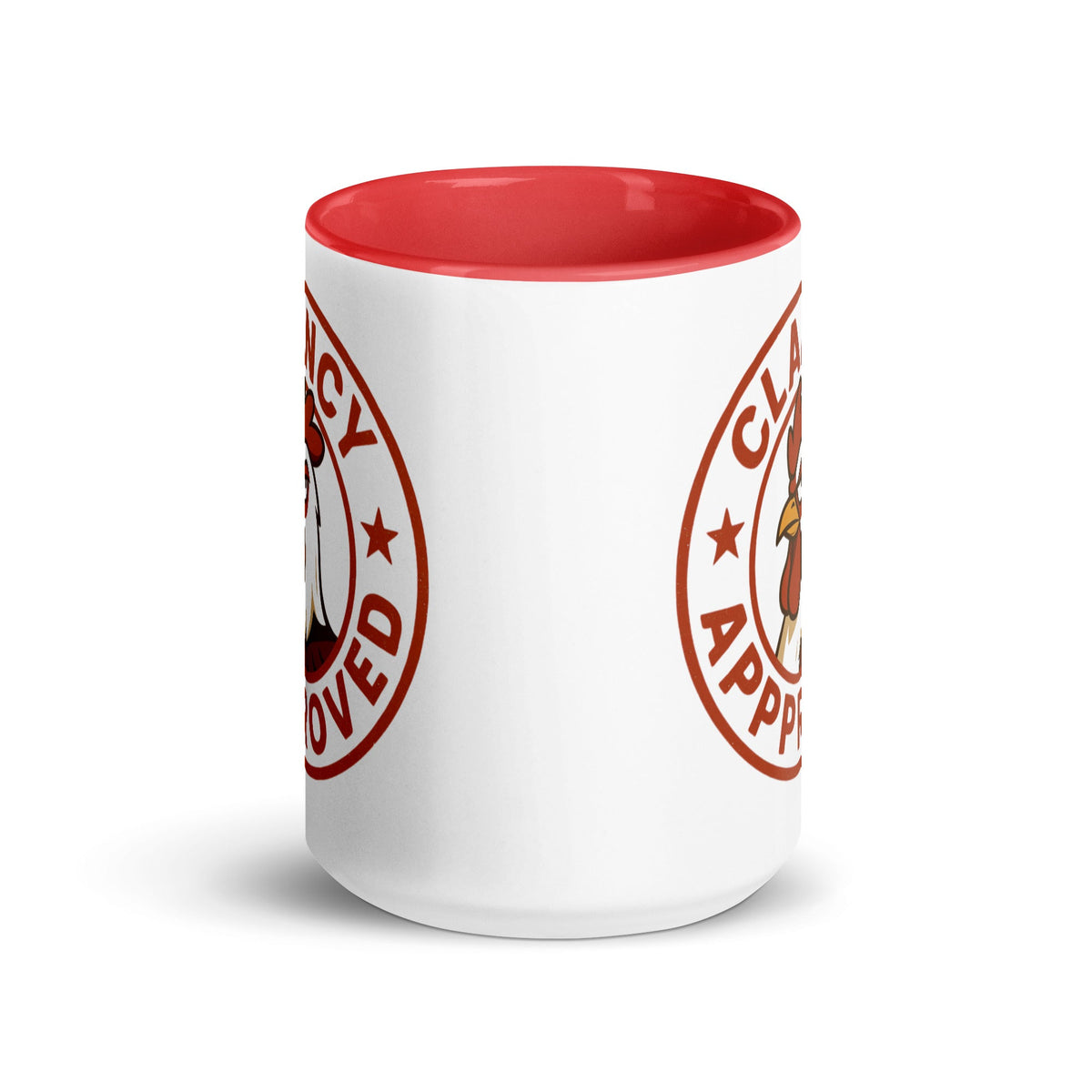 Clancy Approved Colored Mug - Cluck It All Farms
