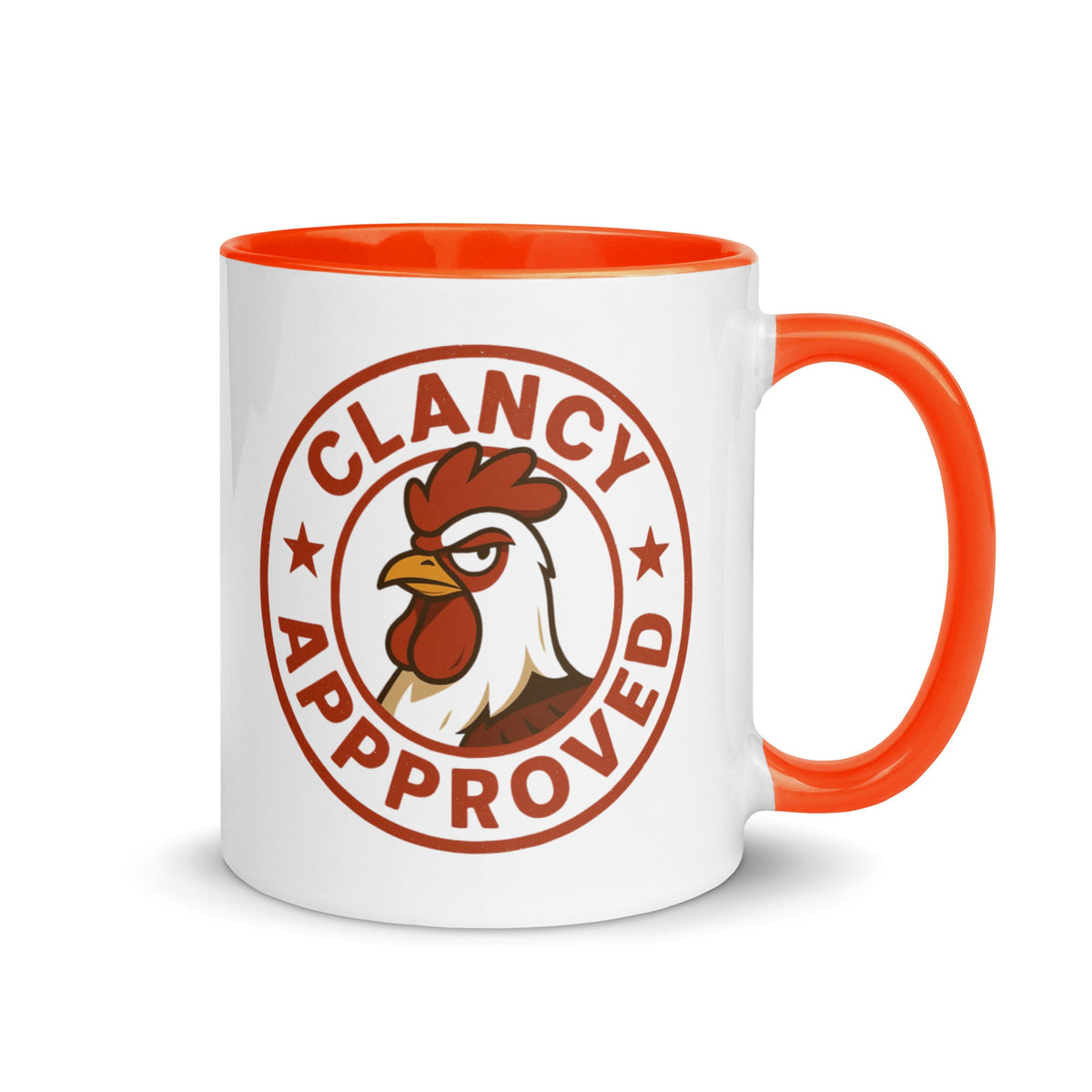 Clancy Approved Colored Mug - Cluck It All Farms