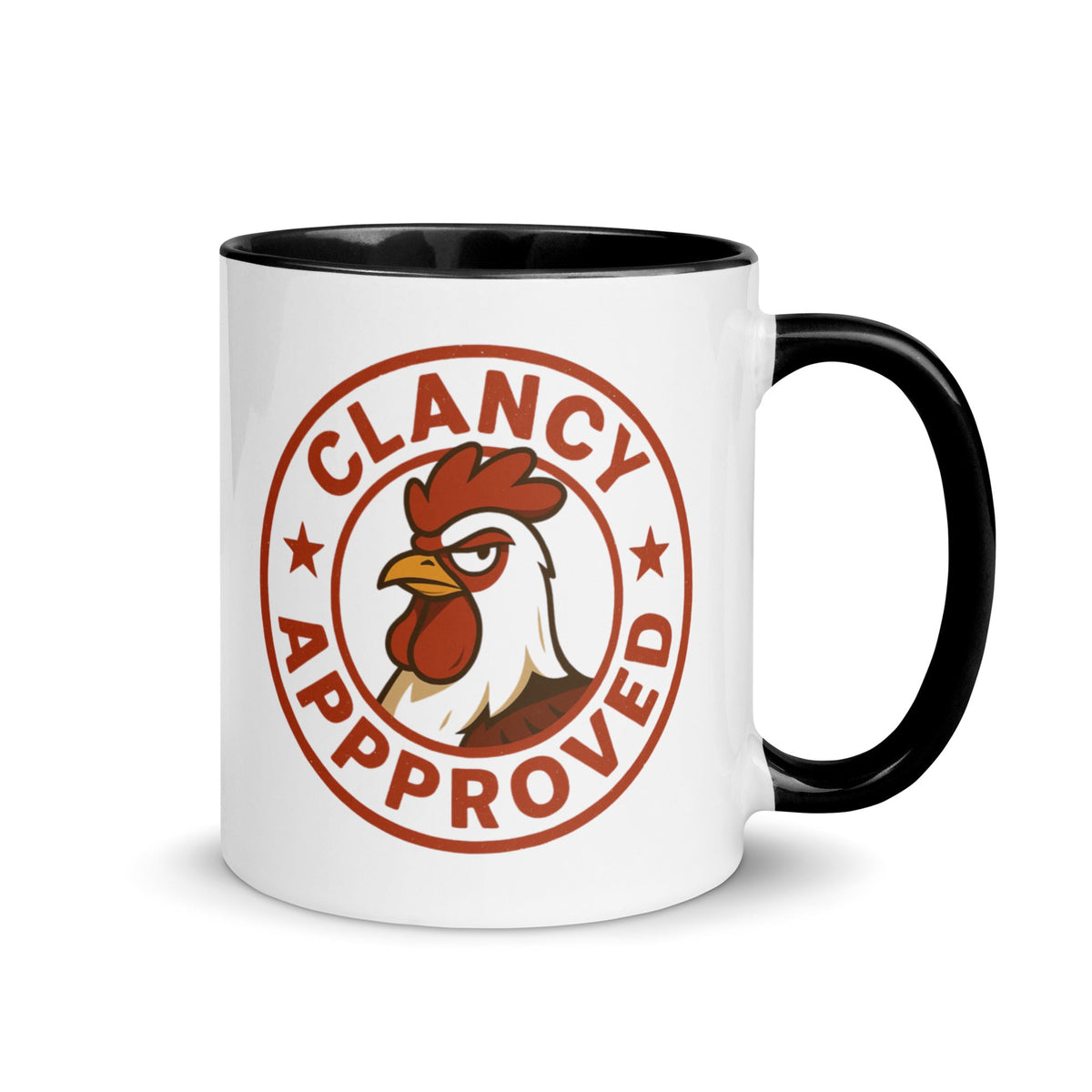 Clancy Approved Colored Mug - Cluck It All Farms