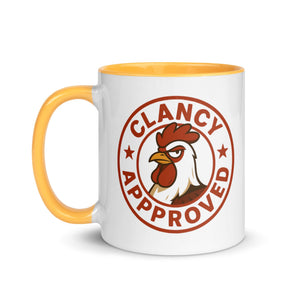 Clancy Approved Colored Mug - Cluck It All Farms