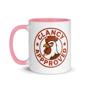 Clancy Approved Colored Mug - Cluck It All Farms