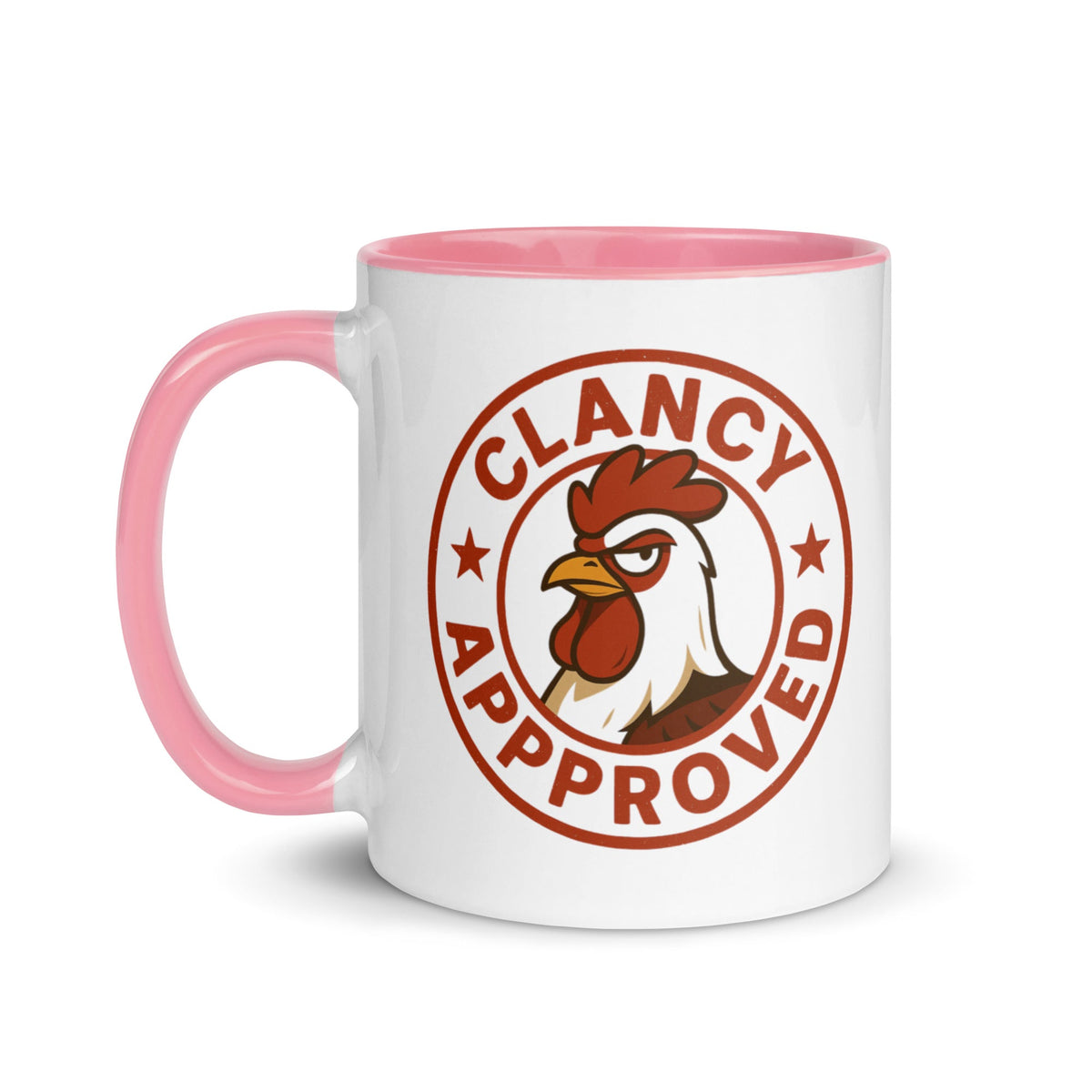 Clancy Approved Colored Mug - Cluck It All Farms