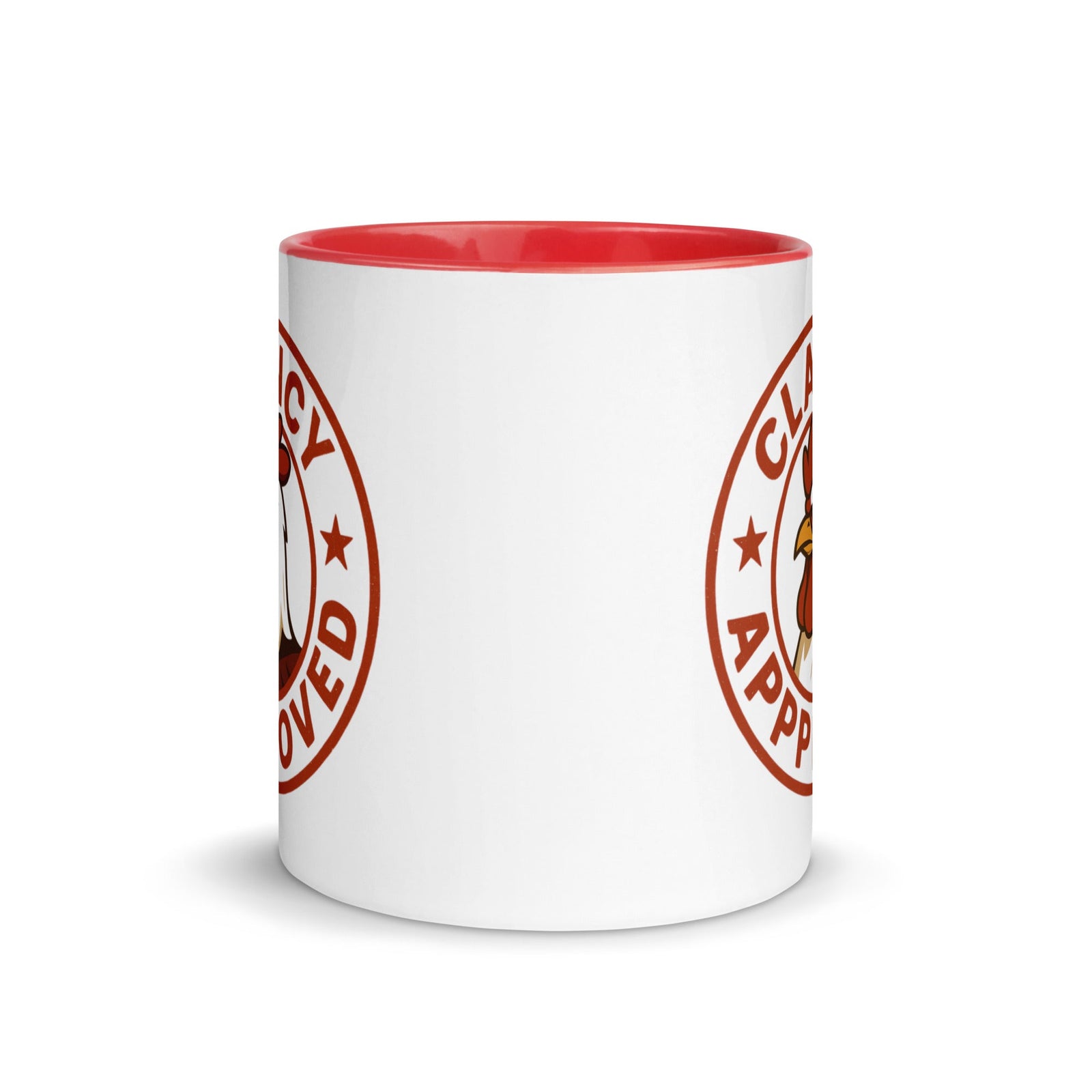 Clancy Approved Colored Mug - Cluck It All Farms