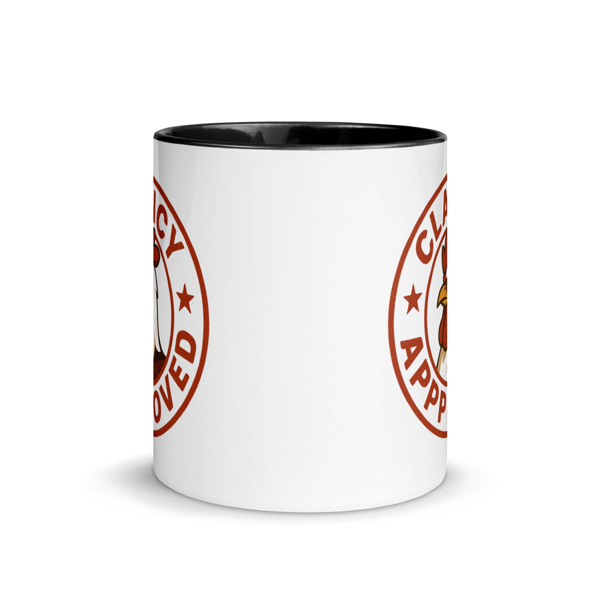Clancy Approved Colored Mug - Cluck It All Farms