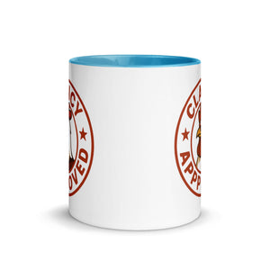 Clancy Approved Colored Mug - Cluck It All Farms