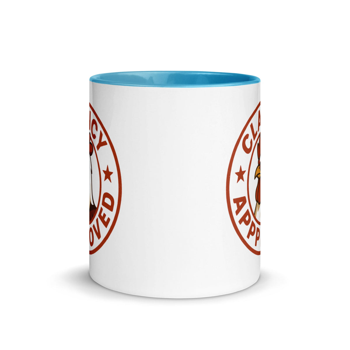 Clancy Approved Colored Mug - Cluck It All Farms