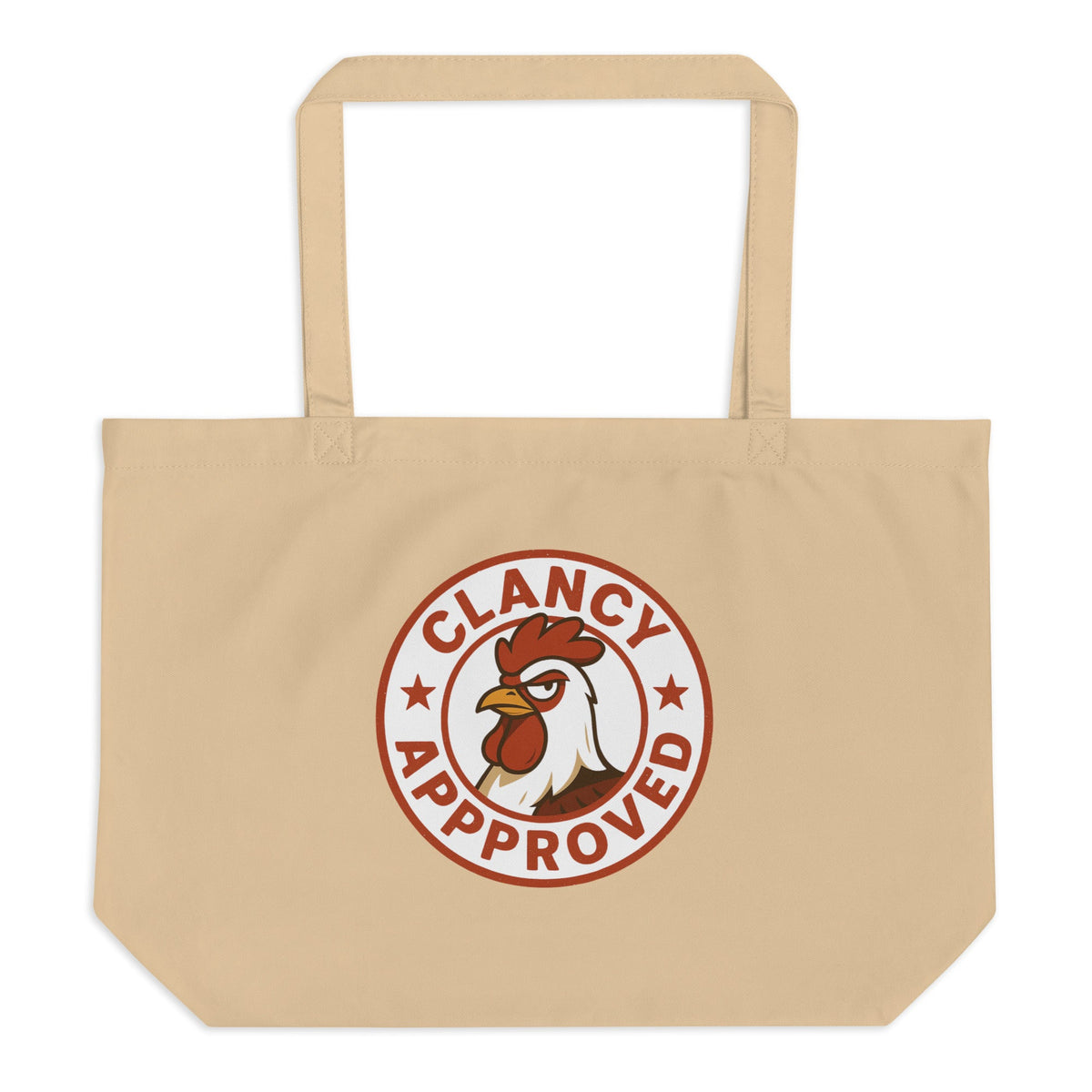 Clancy Approved Large Eco Tote - Cluck It All Farms