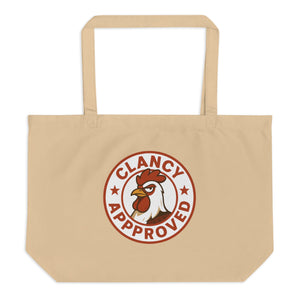 Clancy Approved Large Eco Tote - Cluck It All Farms